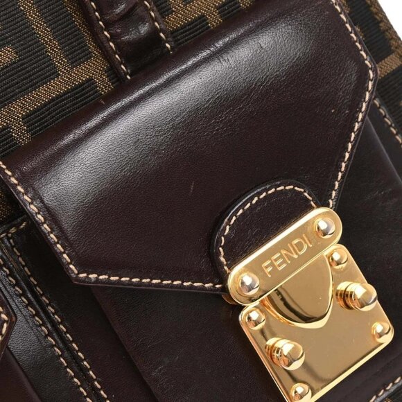 Fendi Brown Zucca 2way Handbag - Picture 3 of 10